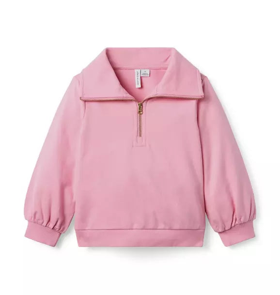 French Terry Half Zip Sweatshirt