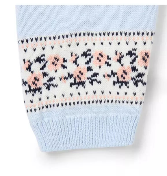 Baby Floral Fair Isle Sweater Pant