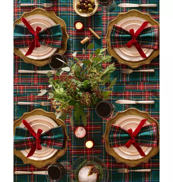 Signature Twill Tablecloth in Kensington Tartan