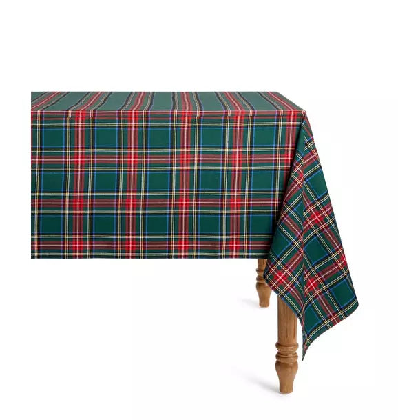 Signature Twill Tablecloth in Kensington Tartan
