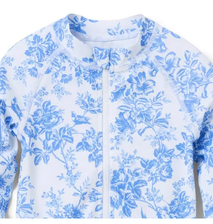 Baby Recycled Floral Rash Guard Swimsuit