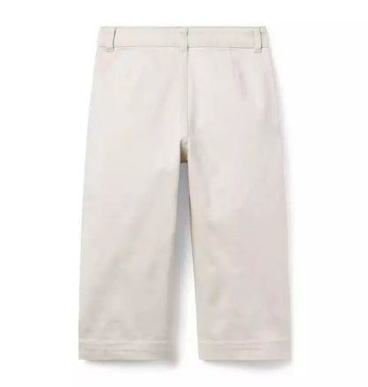 The Wide Leg Twill Pant