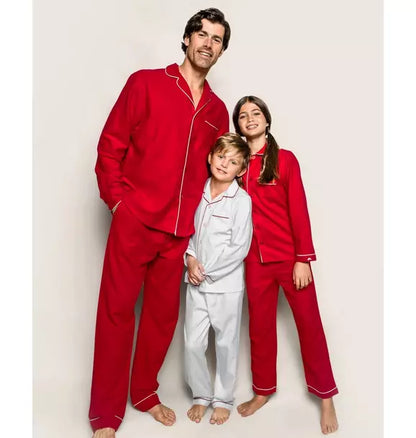 Men's Flannel Pajama Set in Red