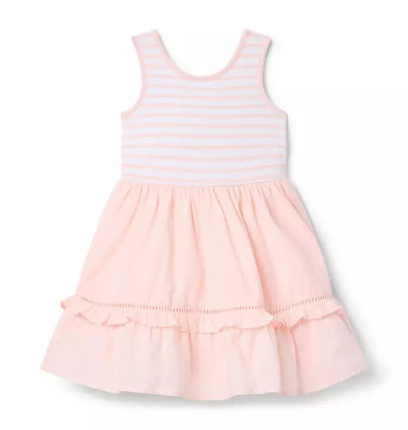 Striped Ruffle Hem Dress