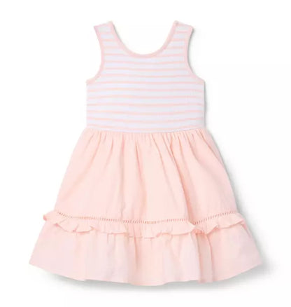 Striped Ruffle Hem Dress