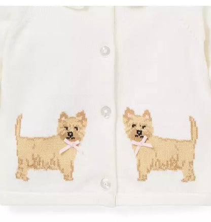 Baby Dog Ruffle Collar Cardigan