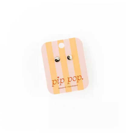 Yin Yang Stud Earrings