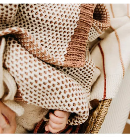 Honeycomb Blush Baby Blanket