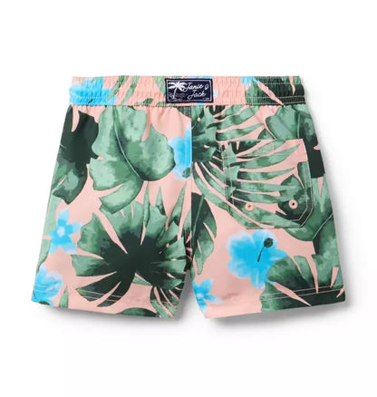 Recycled Palm Swim Trunk