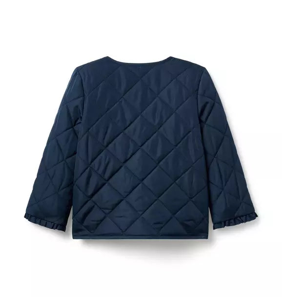 The Quilted Ruffle Cuff Jacket