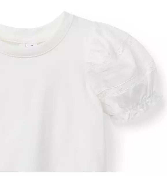 Lace Puff Sleeve Top