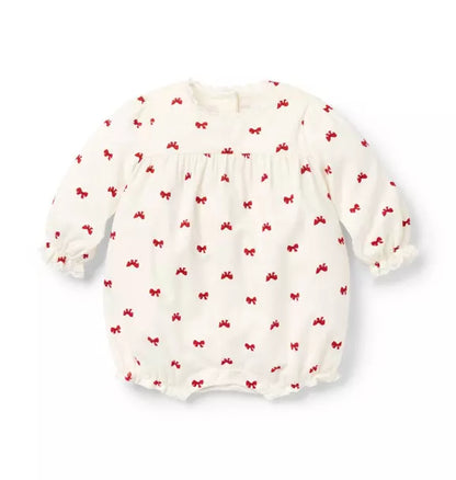 Baby Bow Corduroy Romper