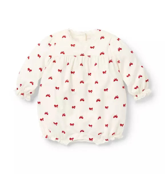 Baby Bow Corduroy Romper
