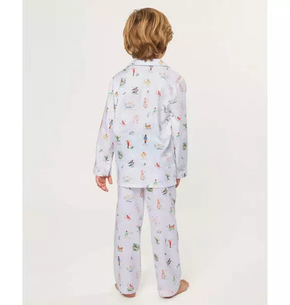 Kid's Twill Pajama Set in 12 Days of Christmas