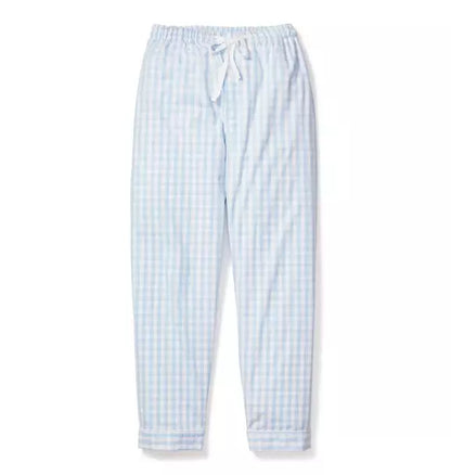 Men's Light Blue Gingham Pant Separates