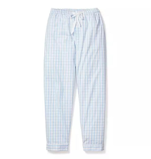 Men's Light Blue Gingham Pant Separates