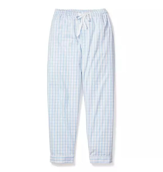 Men's Light Blue Gingham Pant Separates