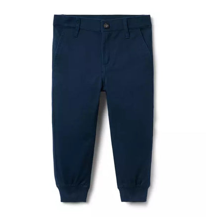 The Button Twill Jogger
