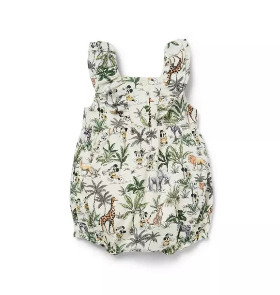 Disney Mickey Mouse Safari Ruffle Baby Romper