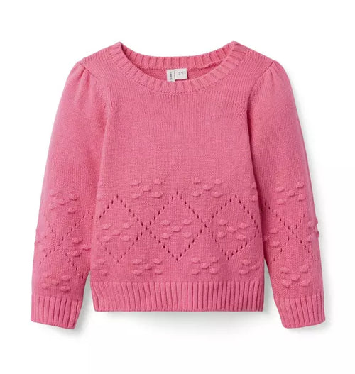 Pointelle Textured Sweater