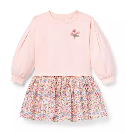 Ditsy Floral Sweatshirt Dress