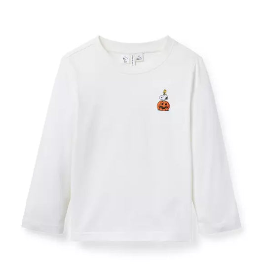 Peanuts Snoopy Pumpkin Embroidered  Tee