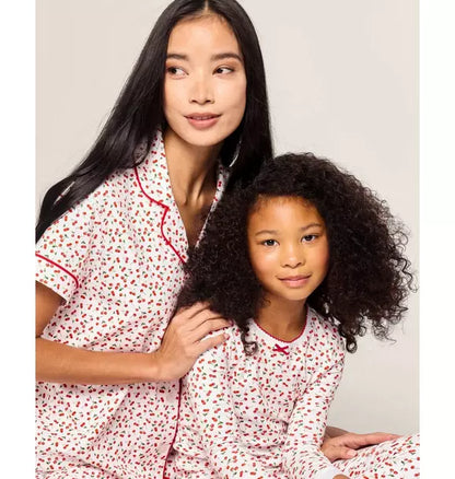 Women's Pima Short Pajama Set in Cherry Orchard