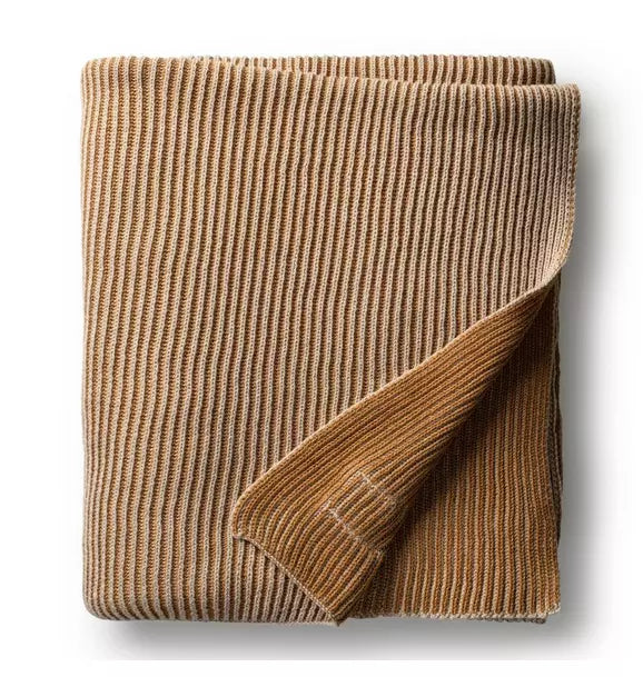 Ribbed Knit Throw
