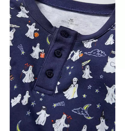 Kids Pima Snug Fit Pajama Set in Spooky Slumber