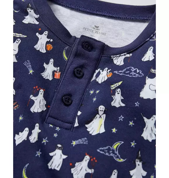 Kids Pima Snug Fit Pajama Set in Spooky Slumber