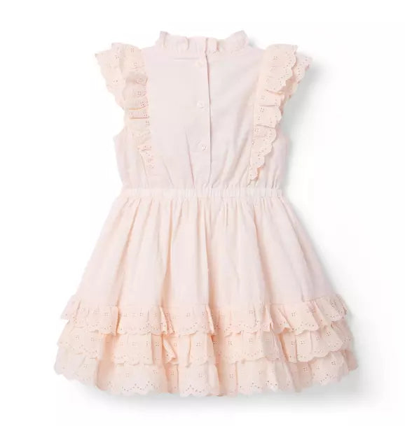 Eyelet Ruffle Party Dress