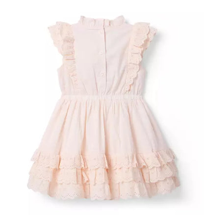 Eyelet Ruffle Party Dress