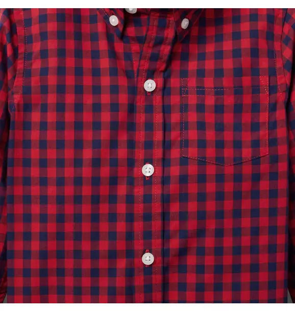 Gingham Poplin Shirt