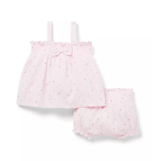 Baby Floral Pointelle Matching Set