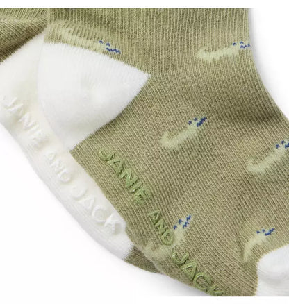 Baby Alligator And Stripe Sock 2-Pack