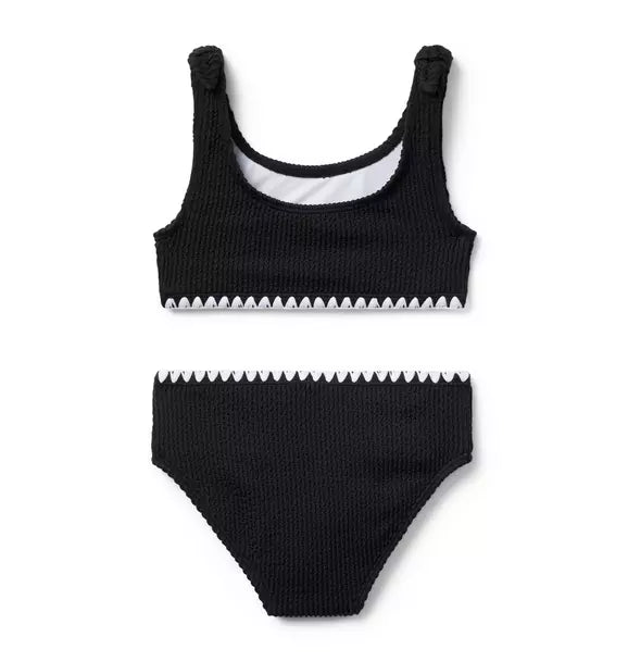Recycled Textured 2-Piece Swimsuit