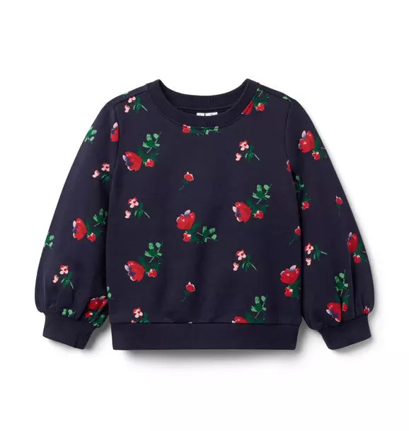 Floral French Terry Sweatshirt