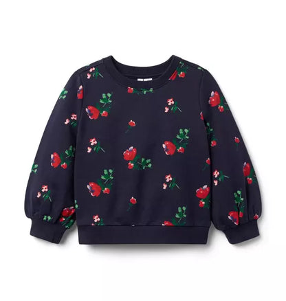 Floral French Terry Sweatshirt