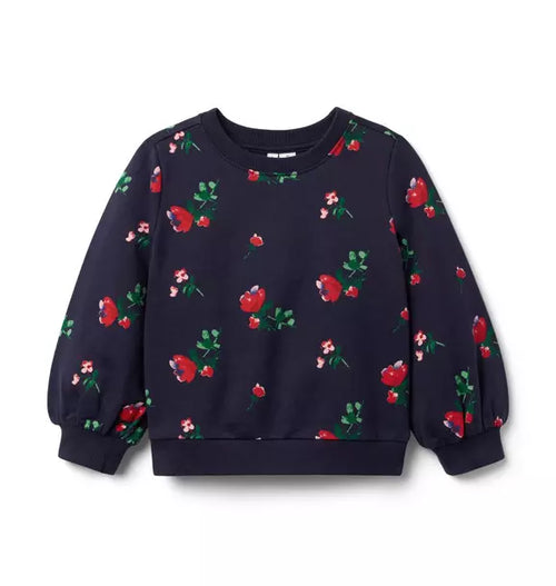 Floral French Terry Sweatshirt