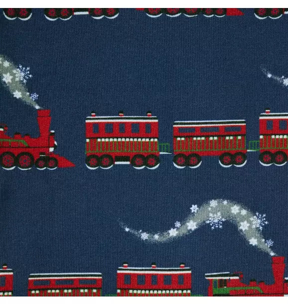 Baby Good Night Footed Pajama In Train