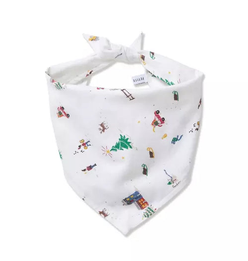 Dog Twill Bandana in Holiday Town