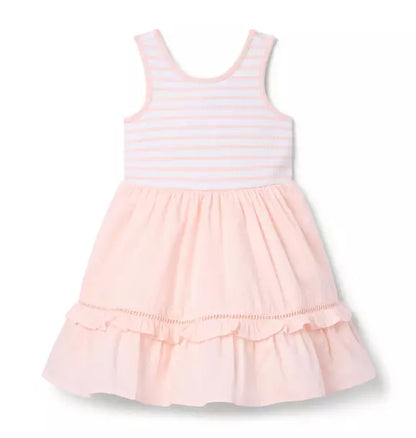 Striped Ruffle Hem Dress