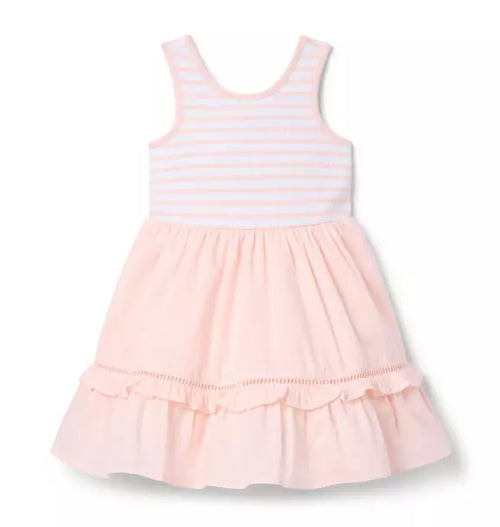 Striped Ruffle Hem Dress