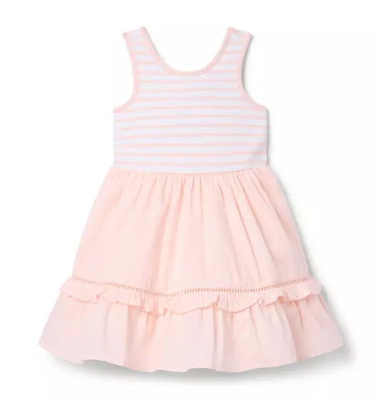 Striped Ruffle Hem Dress