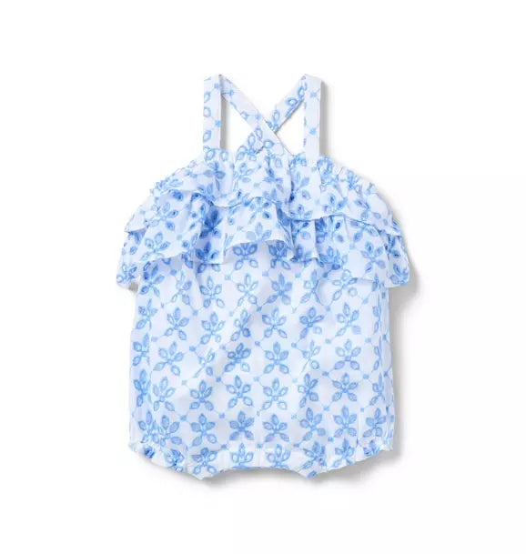 Baby Floral Eyelet Romper