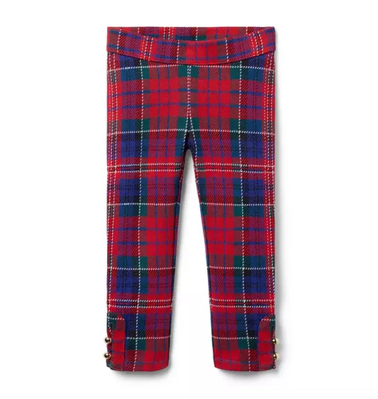 Tartan Button Cuff Pant