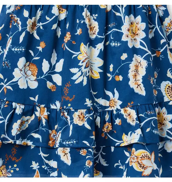 Paisley Floral Ruffle Dress